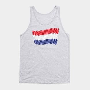 Flag Of The Netherlands / Tricolor (Scribble) Tank Top